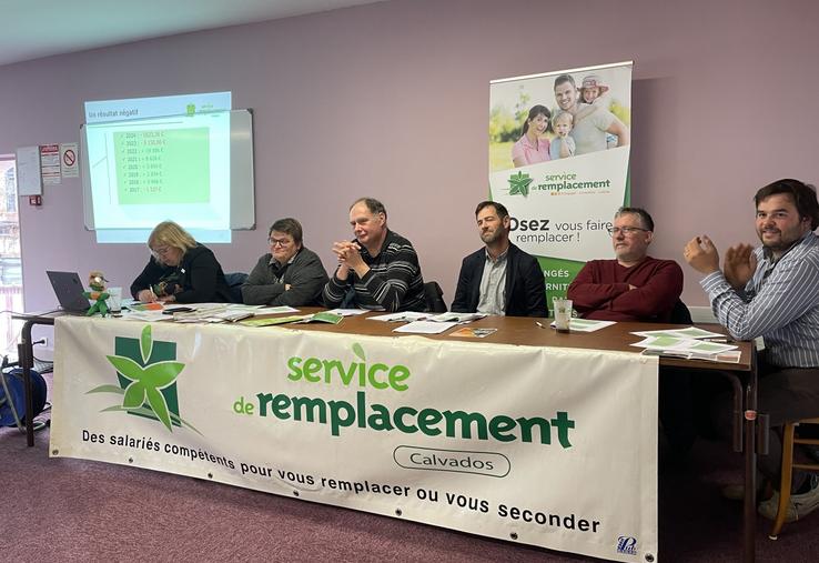 Le Service de remplacement du Calvados, présidé par Clotilde Hareau, a présenté son bilan 2024, jeudi 13 novembre à Livarot. L'association compte treize structures locales.