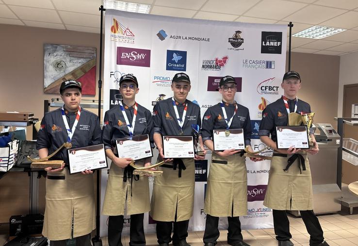 4e : Anthonin Jaumouille (27), Mathéis Beaudouin (14), 2e Mathias Lemoine (76), 3e Elliot Ledot (50) et 1er Evan Guittet (61)