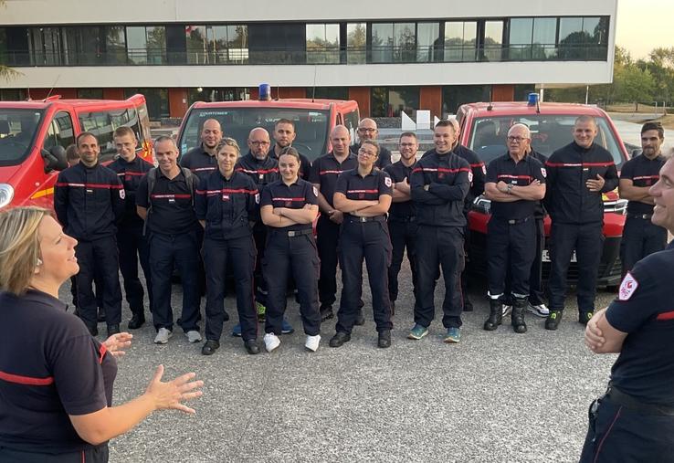 Vendredi 24 juillet, 24 sapeurs-pompiers ornais ont pris la route de la Gironde, afin de renforcer la colonne "Normandie-Ouest", mobilisée contre les incendies de forêt.