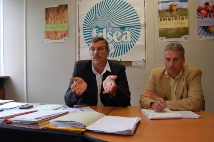 Pascal Férey et Hervé Marie, “RTE doit tenir compte du monde agricole”.