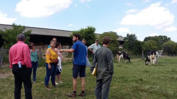 Visite de la ferme Bril Odienne dans l’Eure, le 11 juillet 2019 par le groupe Super G.